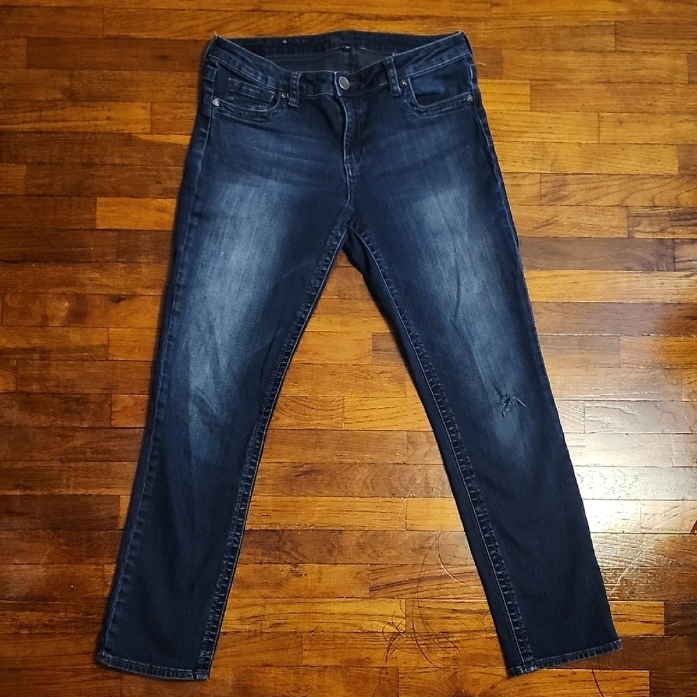 Kut from the Kloth Dark Wash Indigo Blue Straight Leg Jeans Designer Indie 10